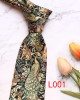 Leier, in stock, men's printed tie, peacock floral tie, Korean-style paisley pattern wedding groom tie manufacturer