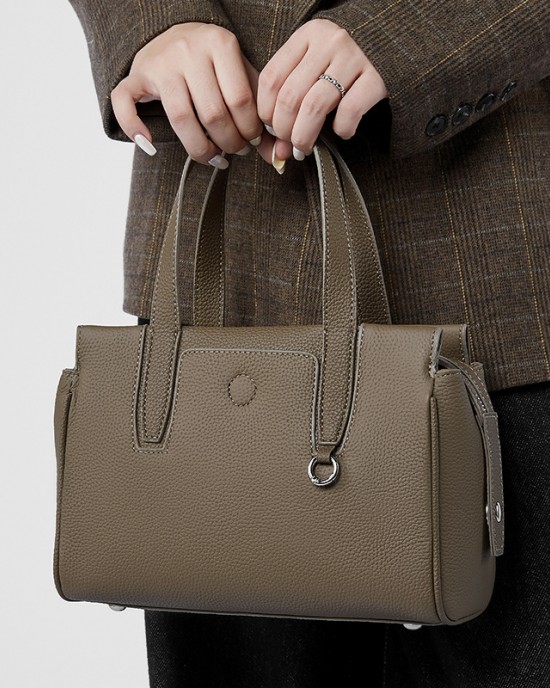 Cross-border wholesale light luxury bags, 2025 new French-style crossbody bags, small square bags, genuine leather handbags for women, commuter bags