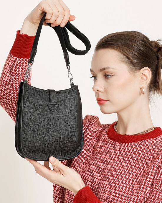 2025 New Style Top-Grade Cowhide Handbag for Women: Casual Handbag for Women, Spring/Summer New Style Retro Messenger Bag, Shoulder/Shoulder Bag