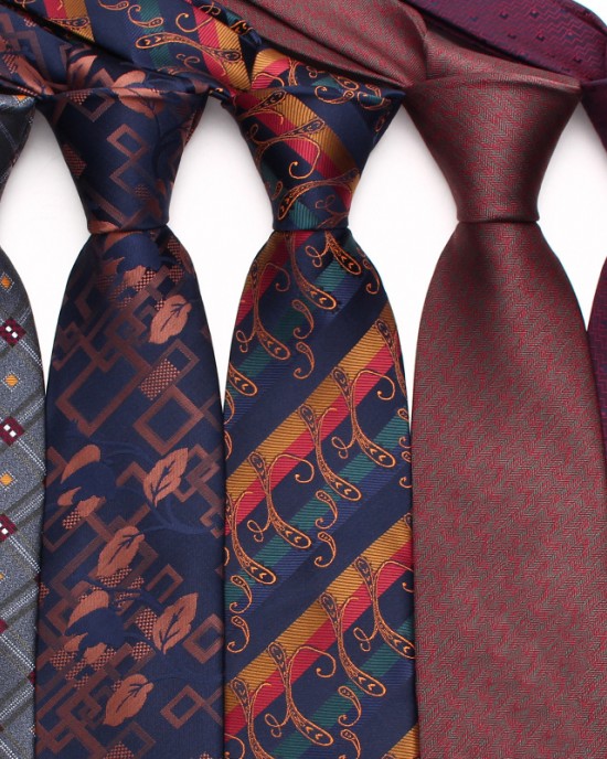 Leier men's green 8cm formal polyester tie for men. Men's casual wedding ties in stock