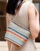 Women's Bag, a Trendy, Niche Bucket Bag, a Crossbody Handbag, a High-End Niche Woven Shoulder Bag