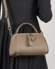 Genuine leather elegant women's bag, 2025 new retro and simple classic Boston handbag, cowhide crossbody shoulder bag