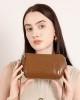 Vegetable-tanned cowhide stylish retro geometric patchwork, high-end, 2025 new genuine leather versatile fashion shoulder/crossbody bag for women