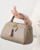 Genuine leather elegant women's bag, 2025 new retro and simple classic Boston handbag, cowhide crossbody shoulder bag