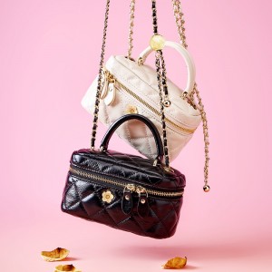 Summer stylish diamond-patterned chain shoulder bag, 2025 new style, fashionable, trendy, textured crossbody bag