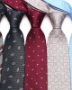 Lei'er new striped jacquard polyester tie, men's business formal tie accessory, vintage tie in stock.
