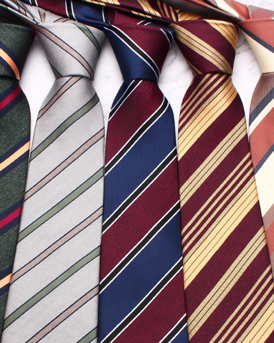 8cm business formal ties in stock, men's suit striped tie, professional tie manufacturer, polyester tie wholesale