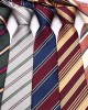 8cm business formal ties in stock, men's suit striped tie, professional tie manufacturer, polyester tie wholesale
