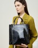 2025 New Style Genuine Leather Large-Capacity Tote Bags, Fashionable Textured Single-Shoulder Underarm Bags, Trendy Commuter Woven Bags