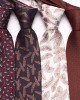 Lei'er burgundy men's tie, vintage groom wedding tie, yarn-dyed polyester silk business tie manufacturers in stock