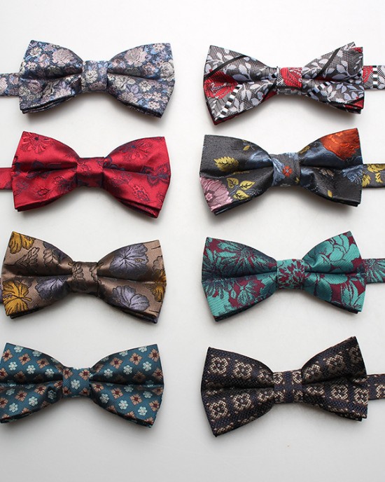 Men's formal wedding suits, groomsmen, fashionable wedding photography bow ties, suit accessories, spring styles
