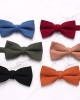 Leier in stock solid-color bow ties for men, knitted cotton bow ties for banquets and performances, and personalized bow ties for shirts and formal wear