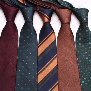 New 8cm hand-tied tie, men's business retro polyester paisley diagonal striped suit accessory tie wholesale