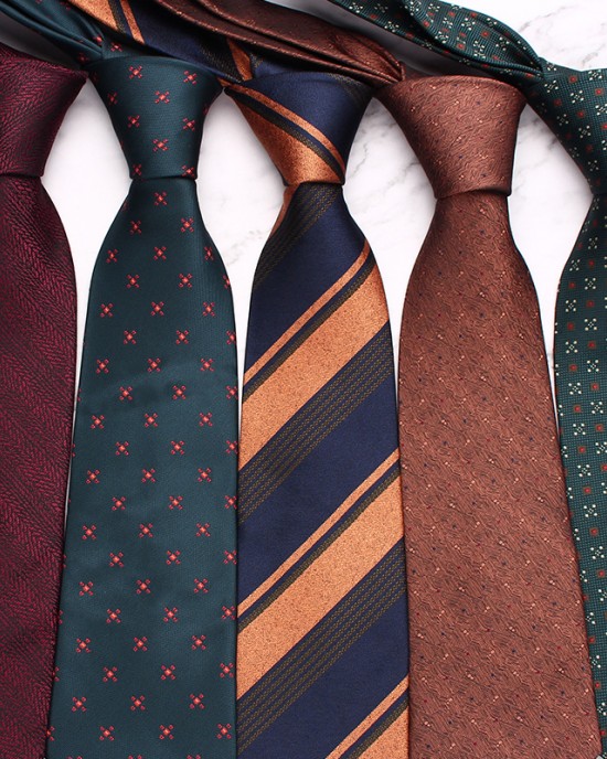 New 8cm hand-tied tie, men's business retro polyester paisley diagonal striped suit accessory tie wholesale