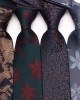 Lei'er polyester floral ties. Classic men's 8cm business casual wedding dinner ties, ready-to-stock wholesale.