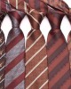 Lei'er new brown tie, 8cm men's business fashion polyester hand-tied tie in multiple colors.