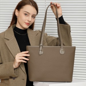 Large Capacity Genuine Leather Tote Bag, 2025 Spring/Summer New Style, High-End Niche Shoulder Bag, Fashionable and Versatile Bucket Bag