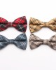 New polyester cotton flower bow ties, men's and women's casual fashion shirt and plaid skirt accessories, plaid bow ties, ready for wholesale.