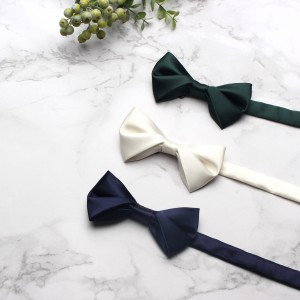 In stock, casual solid color men's bow tie, boxer multi-color wedding groomsmen bow tie manufacturer wholesale
