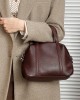 Women's bags, 2025 spring and summer new high-end niche genuine leather Boston Pillow Shoulder Bag, Crossbody Handbag