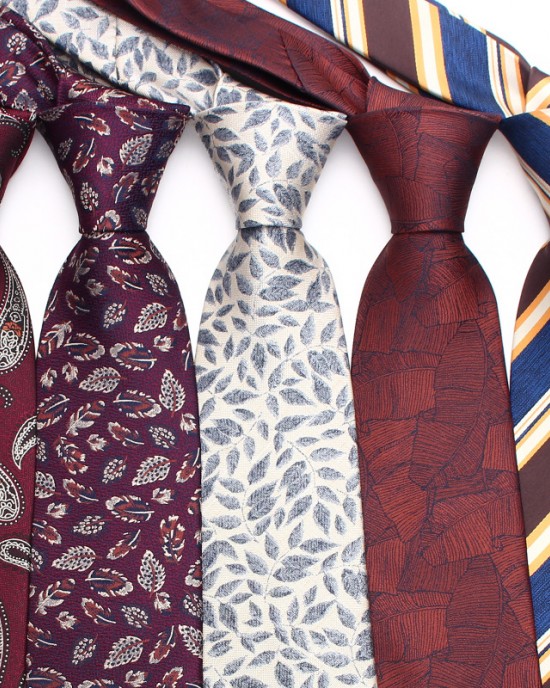 Lei'er 8cm business formal ties, men's polyester jacquard business retro ties, manufacturer, ready-to-stock, multiple colors.