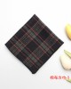 New British-style plaid cotton small square handkerchiefs, available for wholesale, suitable for business suits, shirts, and handkerchiefs.