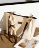 2025 new style summer top-grain genuine leather handbag, fashionable and versatile textured diamond-patterned crossbody bag