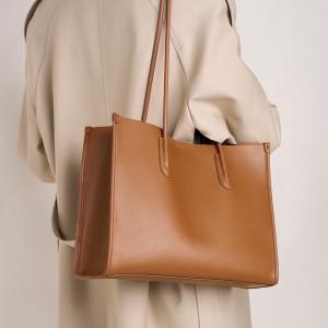 2025 New Style Genuine Leather Niche Soft Leather Tote Bag, Versatile and High-End Large Capacity Cowhide Shoulder Bag