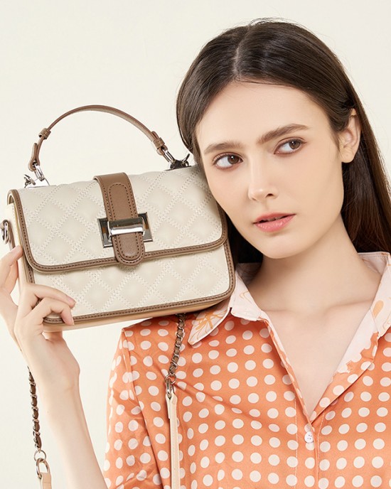 2025 New Diamond-Patterned Crossbody Bag for Women, Popular Light Luxury Brand Birthday Gift, Luxury Genuine Leather Women's Bag