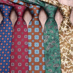 Lei'er men's business formal tie, 8cm printed polyester tie. Wholesale floral casual professional ties