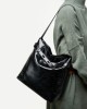 New genuine leather waxed tote bag, women's bag Large-capacity shoulder bag, commuter underarm bag, original design for work.