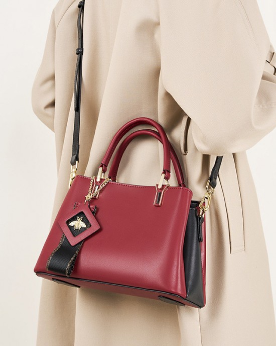 Leather Bag for Women - 2025 New Leather Handbag for Mother, Tote Crossbody Bag, Elegant Style Women's Bag