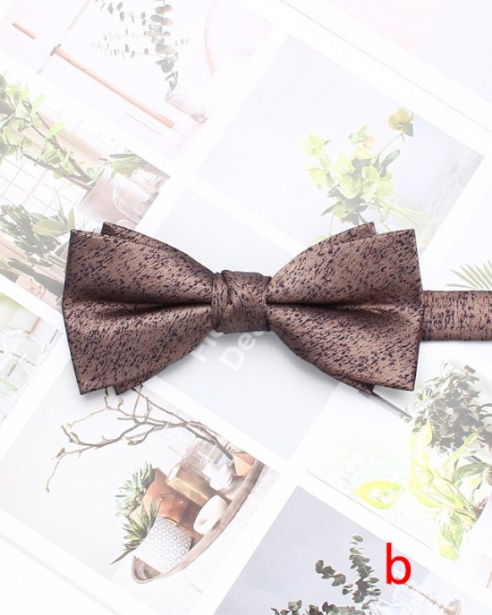 Lei'er men's Korean-style casual bow tie, polyester printed dark pattern bow tie, performance accessory, bow tie, Shengzhou manufacturer and wholesale.