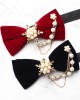Groom's wedding formal bow ties with diamond embellishments, Korean-style British red wedding bow ties wholesale