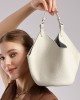 Original TC top-grain cowhide large-capacity vegetable basket genuine leather tote bag, a new summer trendy mother-and-child commuter bag