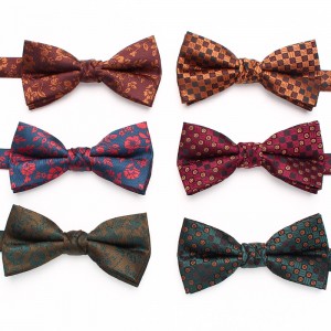 Men's bow tie, British striped business tie, Korean style, groom's wedding shirt, suit tie accessory.