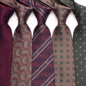 Lei'er men's striped tie 8cm classic men's business casual tie, stylish wedding and dinner tie.