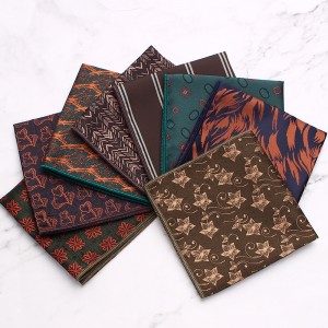Formal business squares, wedding suit pocket squares, patterned chest scarves, handkerchiefs, small party squares, suit accessories manufacturer