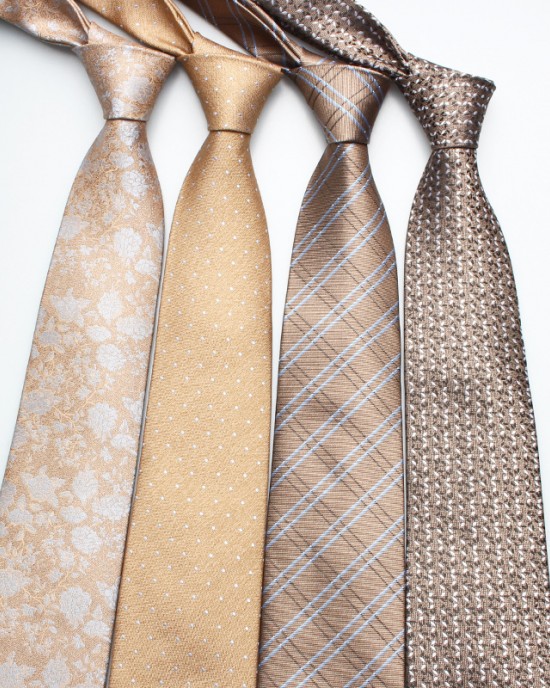 2025 new brown ties, men's business and fashionable polyester hand-tied ties, manufacturers in stock and wholesale, multiple colors available