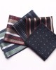 New striped floral pattern men's suit pocket square, men's business retro suit chest scarf, small handkerchief, wholesaler