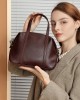 Women's bags, 2025 spring and summer new high-end niche genuine leather Boston Pillow Shoulder Bag, Crossbody Handbag