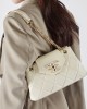 2025 new top-grain cowhide chain bags, crossbody bags for women, versatile spring and summer commuter genuine leather shoulder bags.