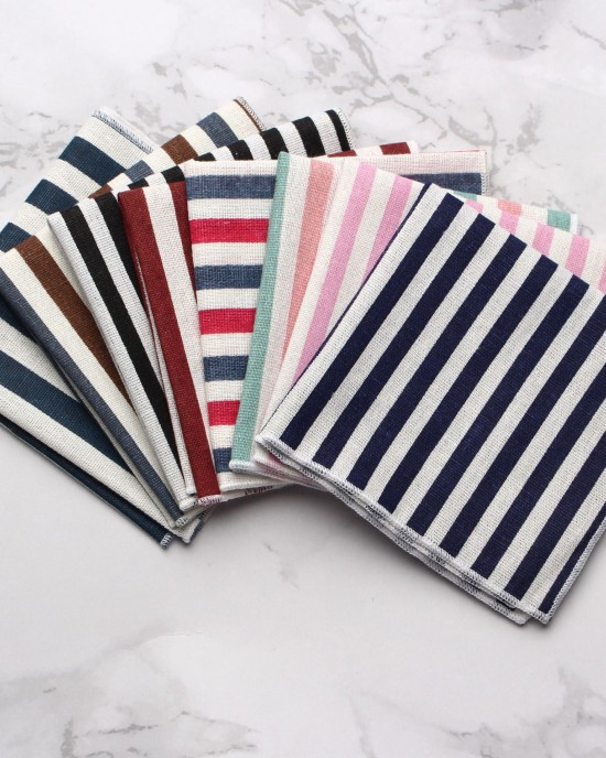 Men's suit pocket square. Wholesale of striped shirt pocket squares, formal dress chest scarves, and small square handkerchiefs.