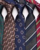 2024 new coffee-colored ties, men's casual, fashionable polyester hand-tied ties, available in multiple colors, available for wholesale.