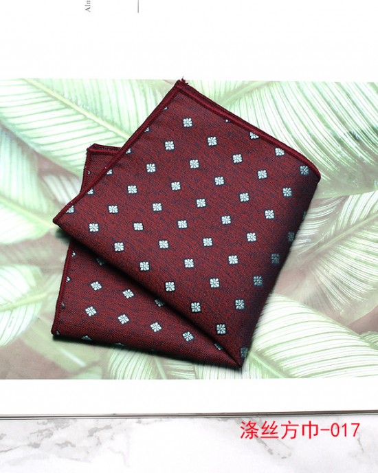 Polyester suit pocket square, suit and dress accessory, chest handkerchief, small handkerchief for wedding host banquet business. Wholesale