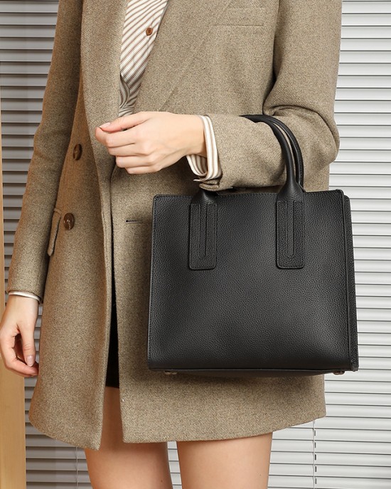 2025 new genuine leather large-capacity handbag Simple cowhide tote bag, crossbody shoulder bag, casual women's backpack