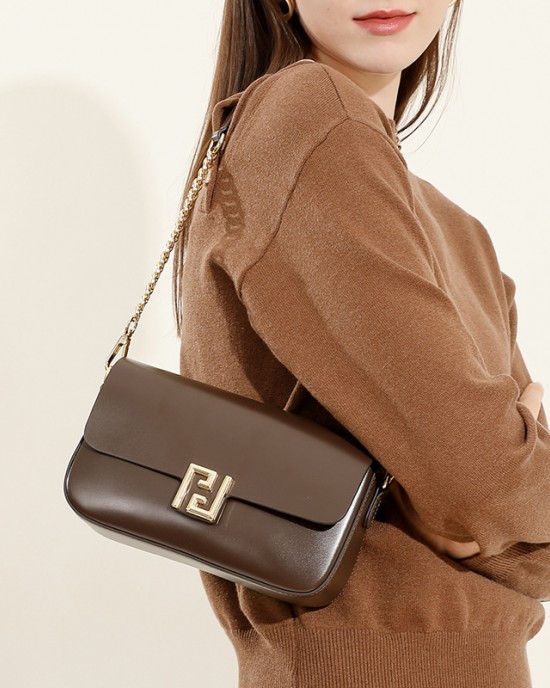 Genuine leather high Luxury small bags, 2025 spring new women's bags, popular and versatile crossbody bags, stylish small square bags