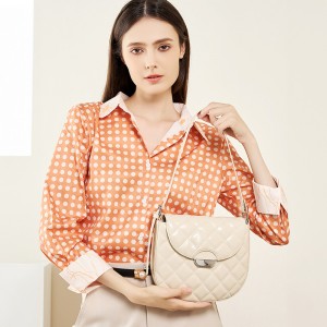 24 Early Fall New Fashion Genuine Leather High-End Handbag, Solid Color Elegant Single-Shoulder Crossbody Tote Bag