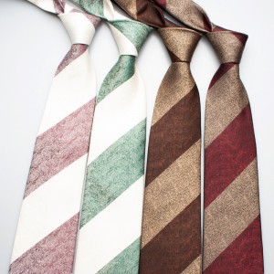 8cm thick-striped ties, available for wholesale, men's and women's vintage shirts, suits, and uniforms.