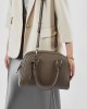 New top-grain cowhide minimalist Boston bowling ball, high-end leather women's bags, large-capacity handbags, pillow bags.